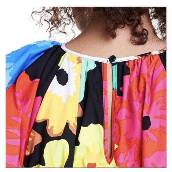 NWT Christopher John Rogers x Target Floral Puff Sleeve Dress High Low Large - Picture 7 of 15